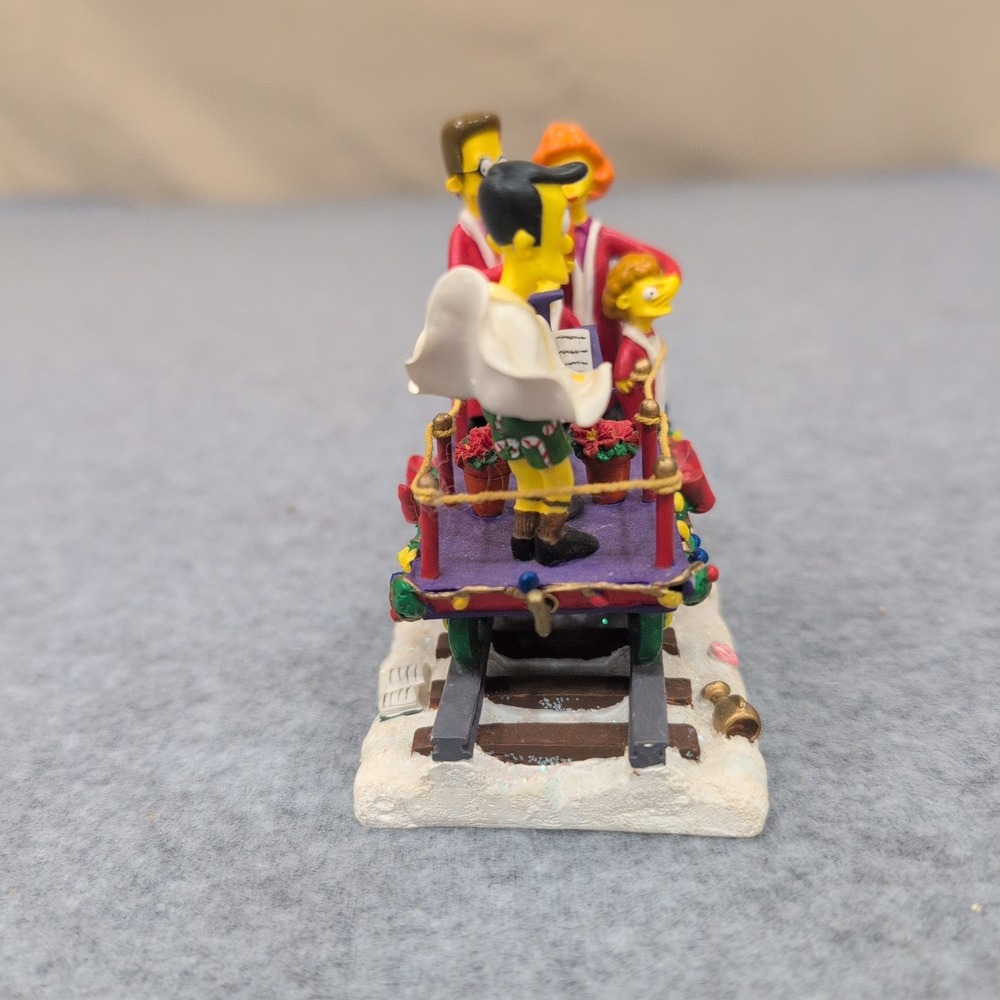 The Simpsons Christmas Express A Caroling Surprise 2003 Figurine Flanders Homer - Picture 3 of 6